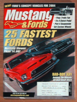 MUSTANG & FORDS 2003 JUNE - ELEANOR, 25 FASTEST, CJ-R